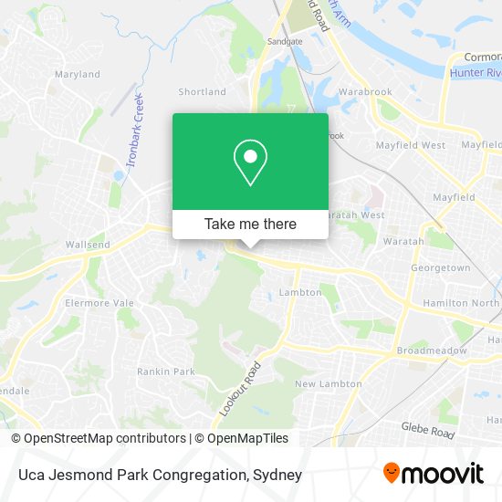 Uca Jesmond Park Congregation map