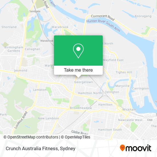 Crunch Australia Fitness map