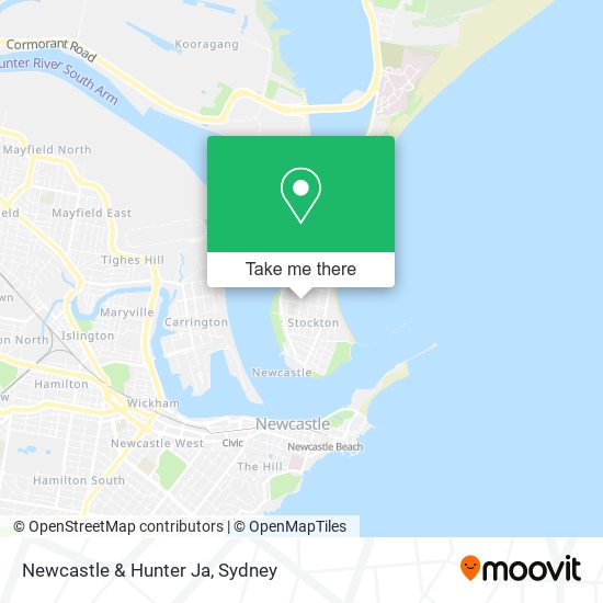 Newcastle & Hunter Ja map