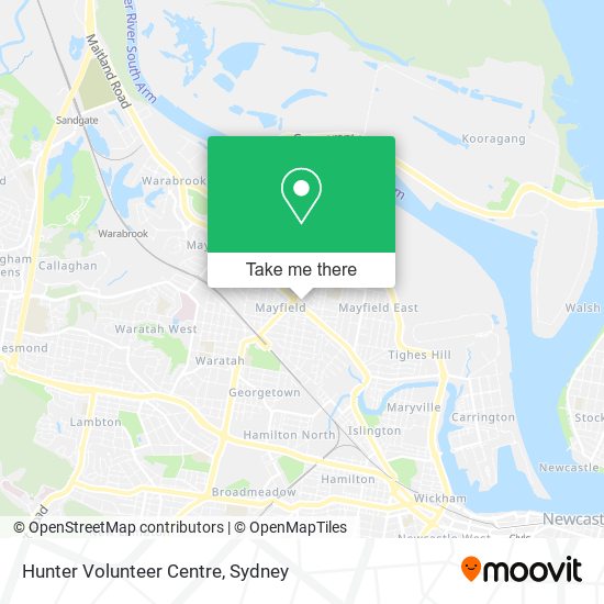 Mapa Hunter Volunteer Centre