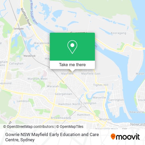 Mapa Gowrie NSW Mayfield Early Education and Care Centre