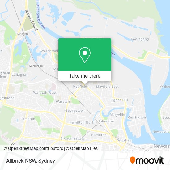 Allbrick NSW map