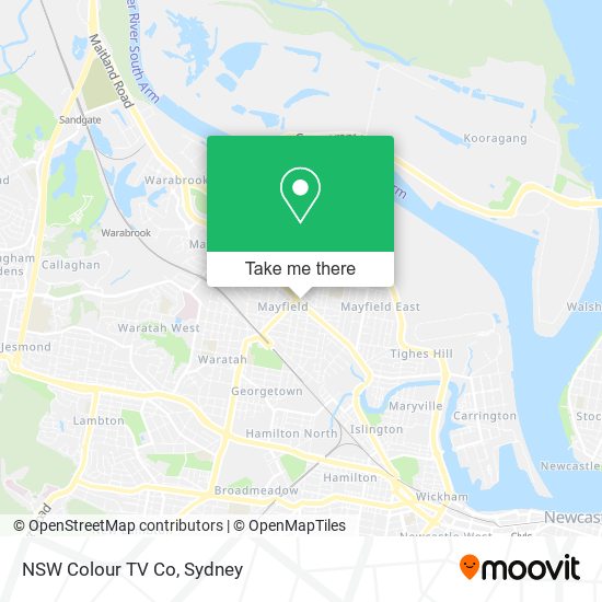 Mapa NSW Colour TV Co