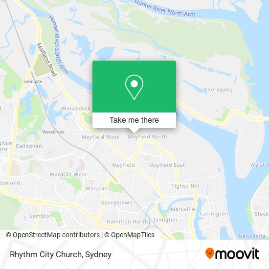 Rhythm City Church map