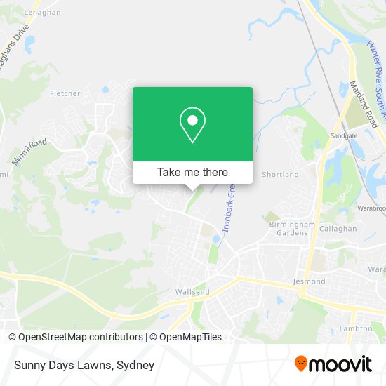 Sunny Days Lawns map