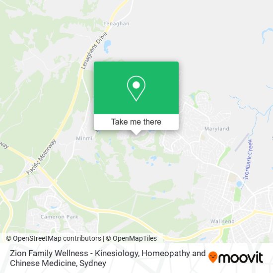 Zion Family Wellness - Kinesiology, Homeopathy and Chinese Medicine map