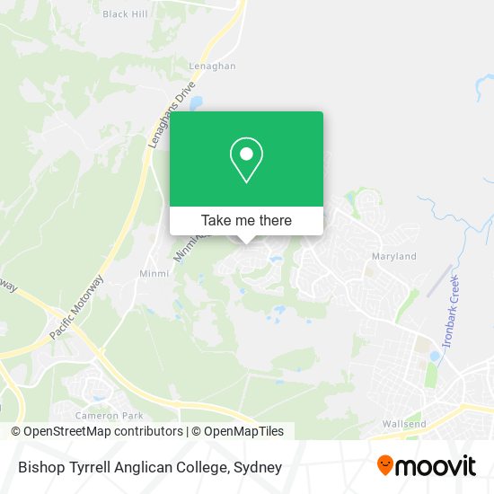 Bishop Tyrrell Anglican College map