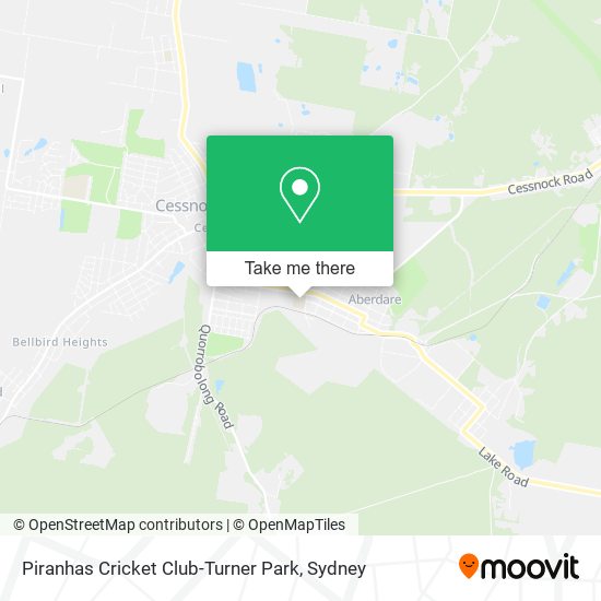Mapa Piranhas Cricket Club-Turner Park