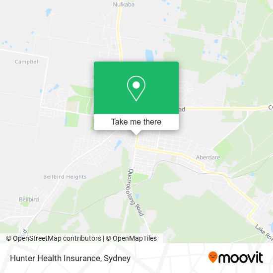 Hunter Health Insurance map