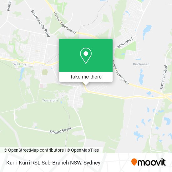 Mapa Kurri Kurri RSL Sub-Branch NSW