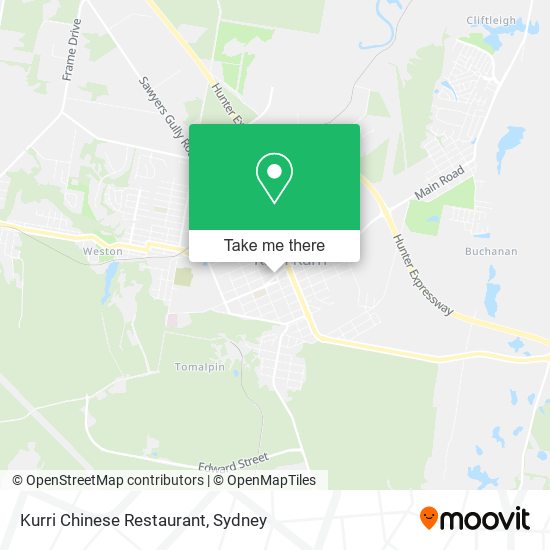 Mapa Kurri Chinese Restaurant