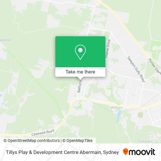 Tillys Play & Development Centre Abermain map