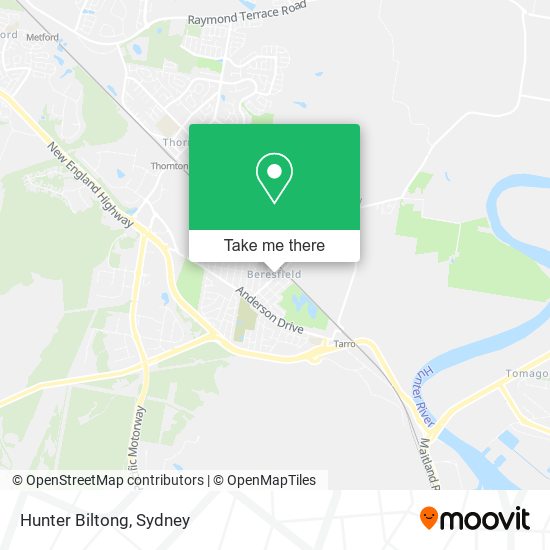 Hunter Biltong map