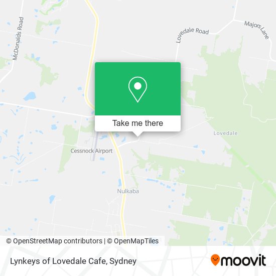 Mapa Lynkeys of Lovedale Cafe