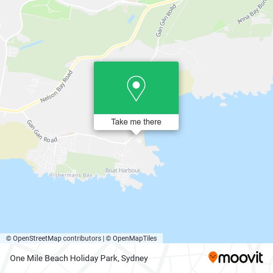 One Mile Beach Holiday Park map