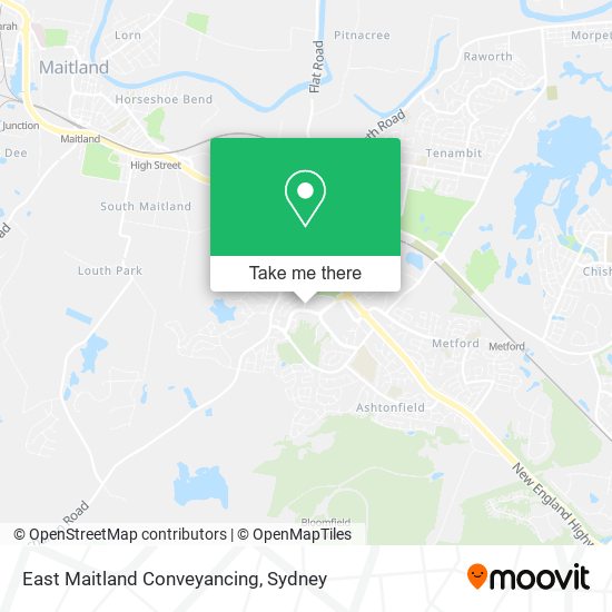 East Maitland Conveyancing map