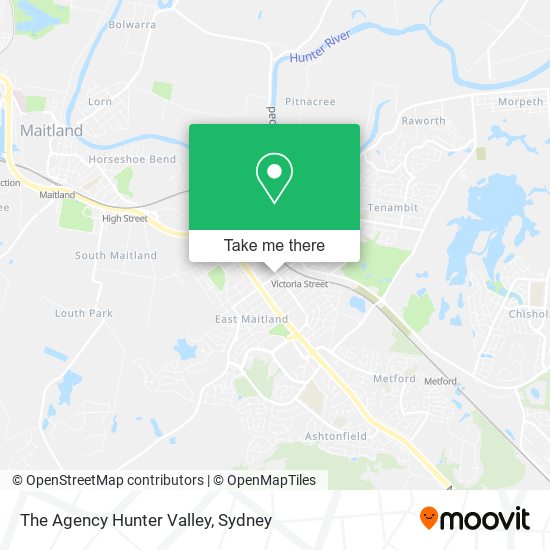 The Agency Hunter Valley map