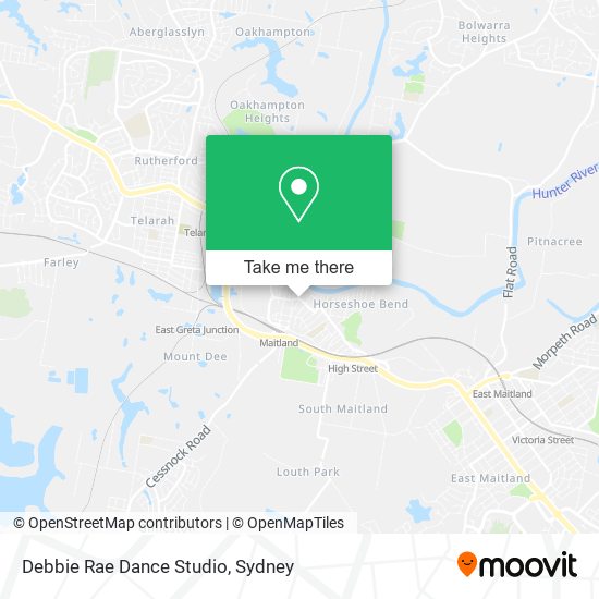 Mapa Debbie Rae Dance Studio