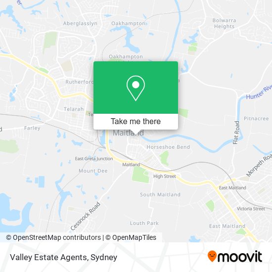 Mapa Valley Estate Agents