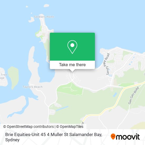 Mapa Brie Equities-Unit 45 4 Muller St Salamander Bay