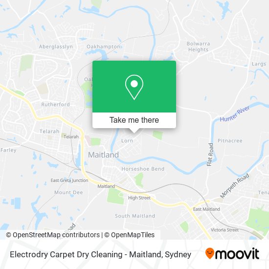 Electrodry Carpet Dry Cleaning - Maitland map