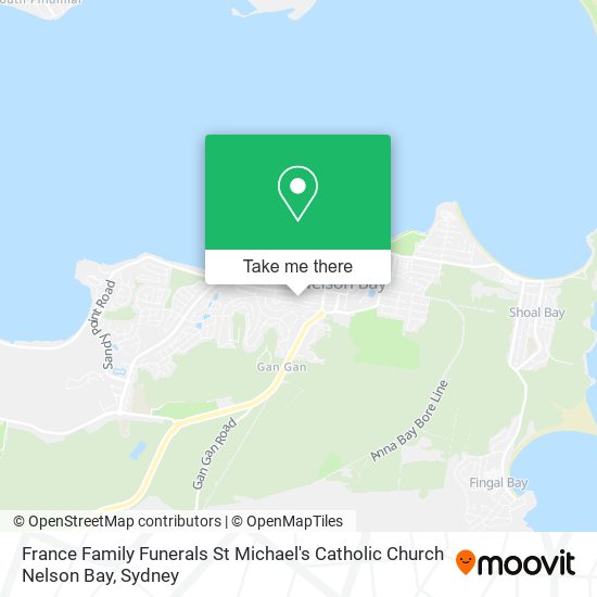 France Family Funerals St Michael's Catholic Church Nelson Bay map