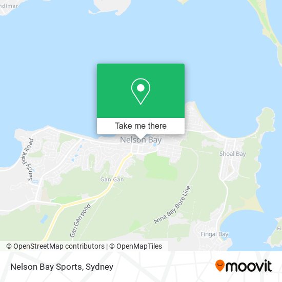 Mapa Nelson Bay Sports