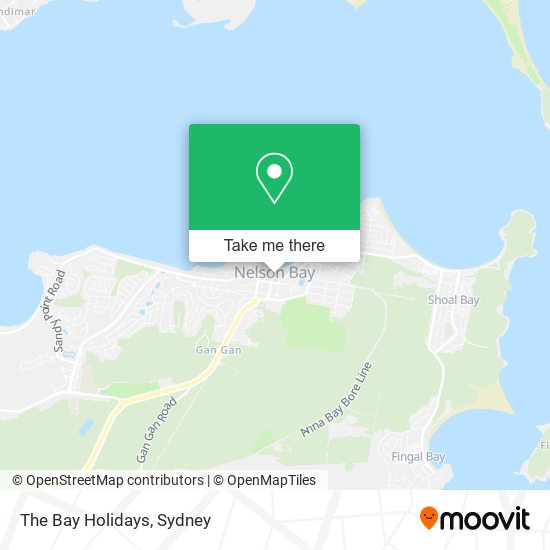The Bay Holidays map