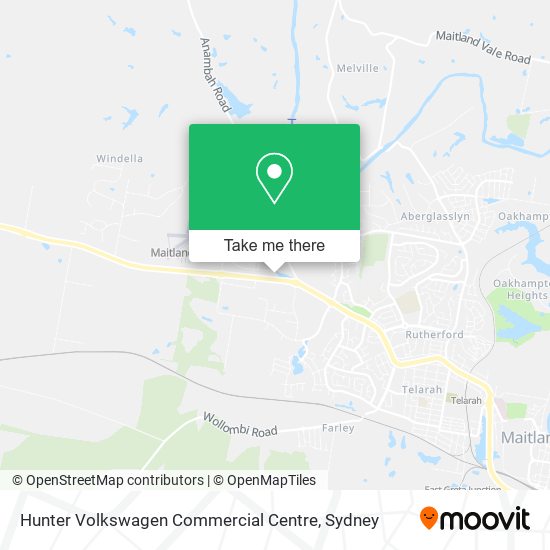 Hunter Volkswagen Commercial Centre map