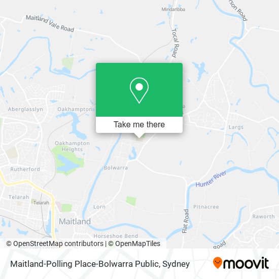 Mapa Maitland-Polling Place-Bolwarra Public