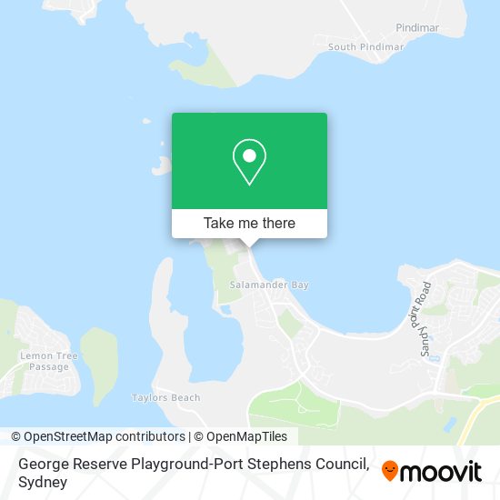 George Reserve Playground-Port Stephens Council map