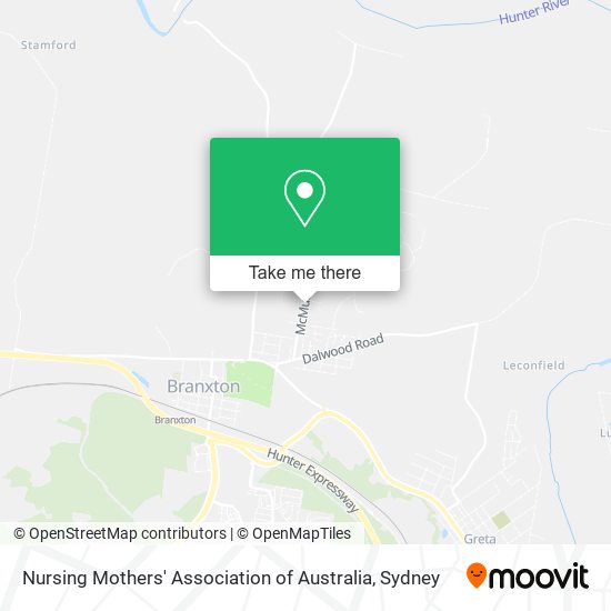 Nursing Mothers' Association of Australia map