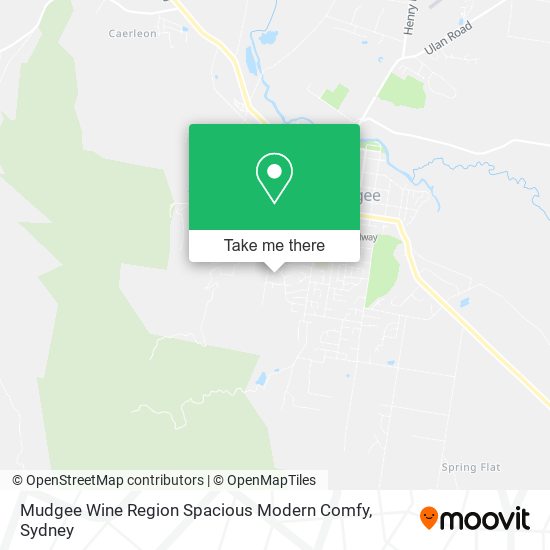 Mudgee Wine Region Spacious Modern Comfy map