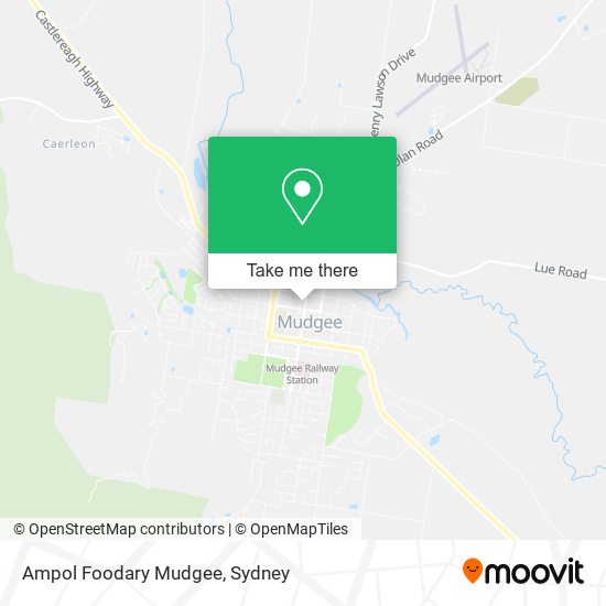 Mapa Ampol Foodary Mudgee