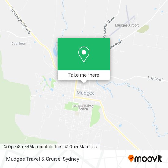 Mudgee Travel & Cruise map