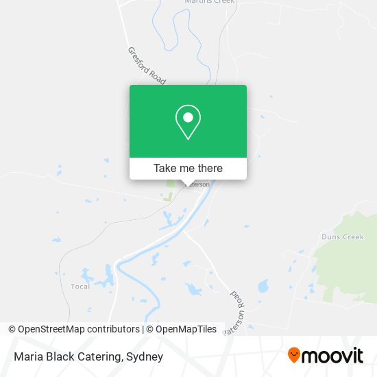 Mapa Maria Black Catering