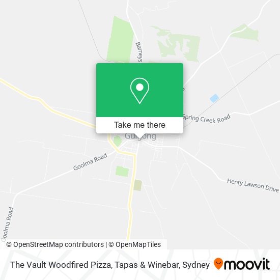 Mapa The Vault Woodfired Pizza, Tapas & Winebar