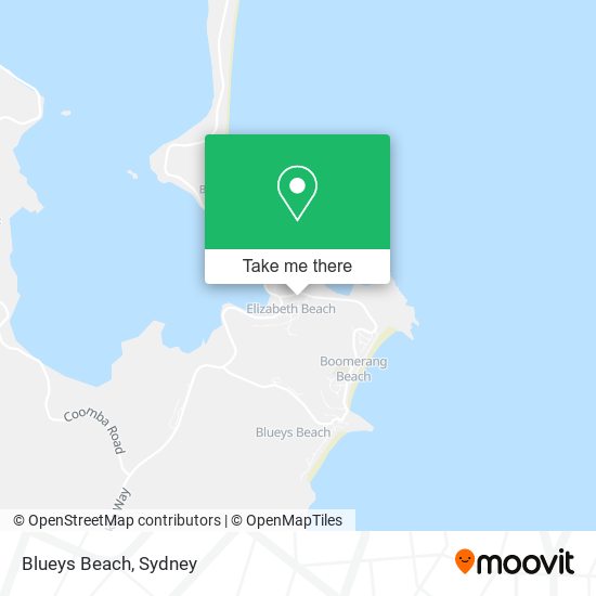 Blueys Beach map