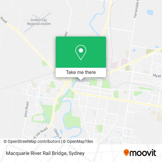 Macquarie River Rail Bridge map