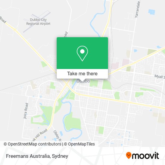 Freemans Australia map