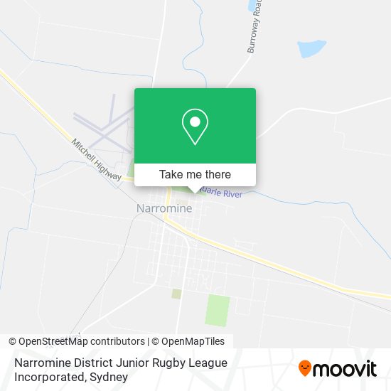 Narromine District Junior Rugby League Incorporated map