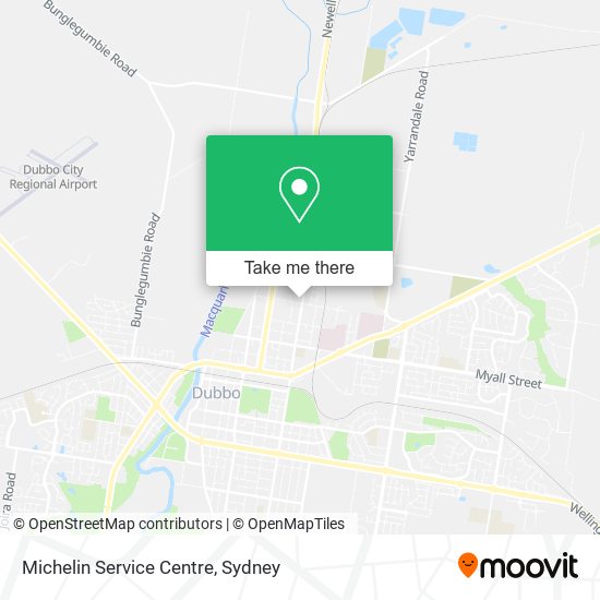 Mapa Michelin Service Centre