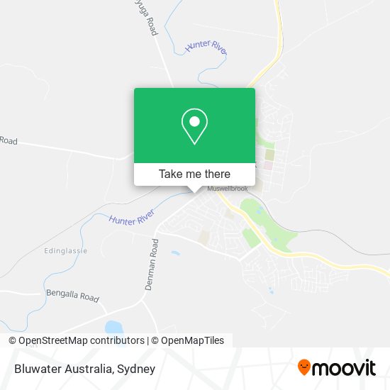 Mapa Bluwater Australia