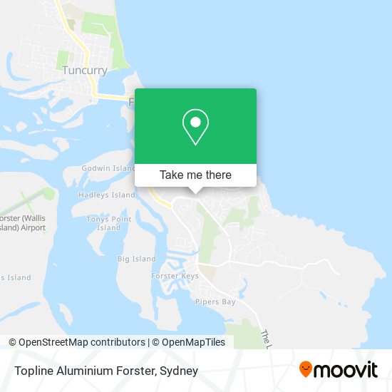 Topline Aluminium Forster map