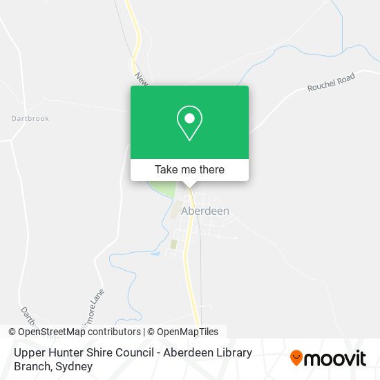 Upper Hunter Shire Council - Aberdeen Library Branch map