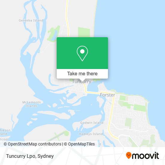 Mapa Tuncurry Lpo