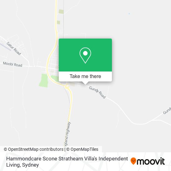 Hammondcare Scone Strathearn Villa's Independent Living map