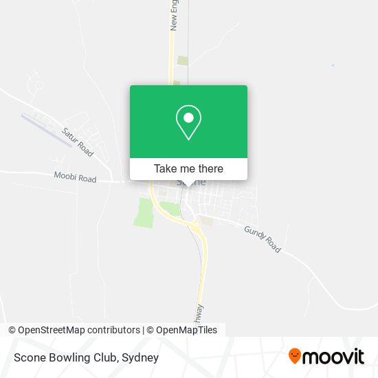 Scone Bowling Club map