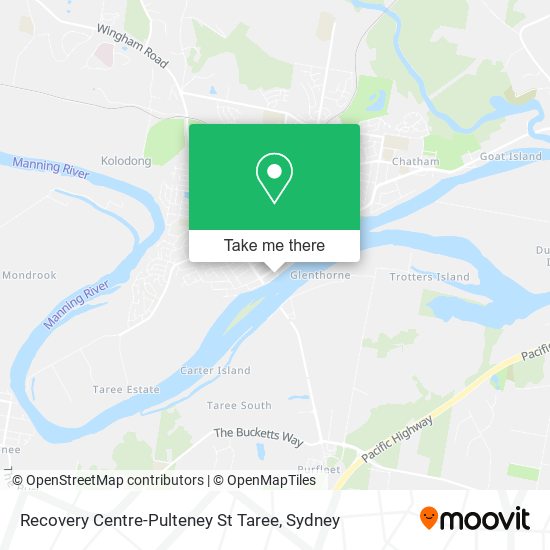 Mapa Recovery Centre-Pulteney St Taree