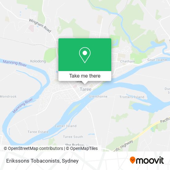 Erikssons Tobaconists map